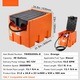 Rezervor portabil pentru motorina, 182L, sistem cu pompa de transfer 12V, statie de alimentare, Capacitate mare, Design compact