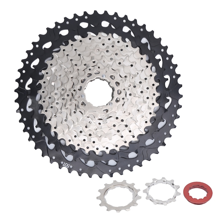 Pinion bicicleta Enforose 12 viteze 11-50T, otel de inalta rezistenta, design usor, montare simpla