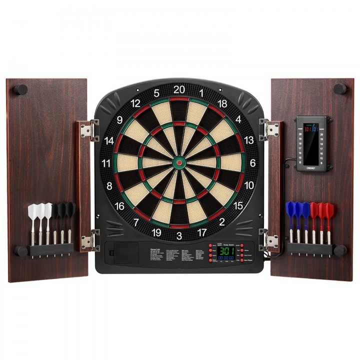 Set Dartboard Dartkastenset, 34.3 cm, Complet cu accesorii, Electronic pentru petreceri