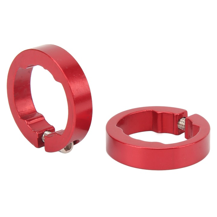 2 db alumínium markolatgyűrű készlet, piros, 22.2mm