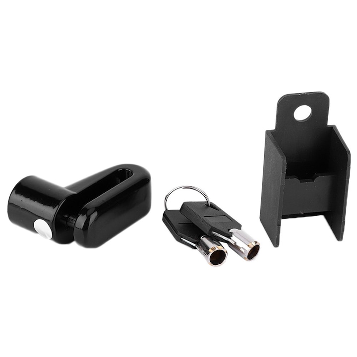 Antifurt bicicleta metalic, Enforose, portabil, rezistent la coroziune, 2 chei, 48mm x 9mm x 6mm