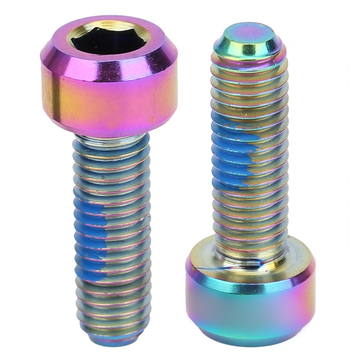 Surub tija Enforose, aliaj de titan, colorat, M5x16, set 2 bucati