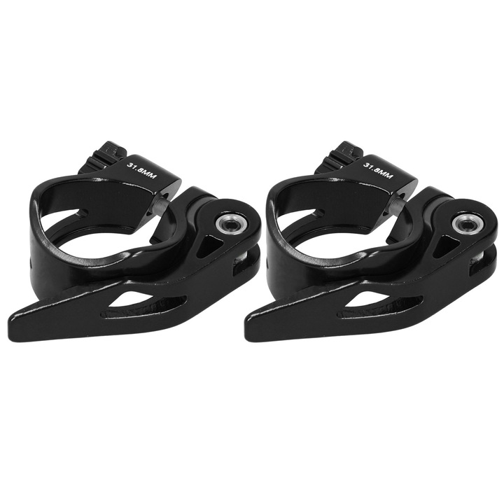 Скоба за колче за седалка, Enforose, 31.8 мм, комплект 2 броя, алуминиева сплав, лека, издръжлива