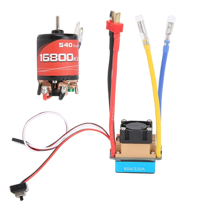 Motor 540 cu ESC 60A, Enforose, 36x50mm, rezistent la apa