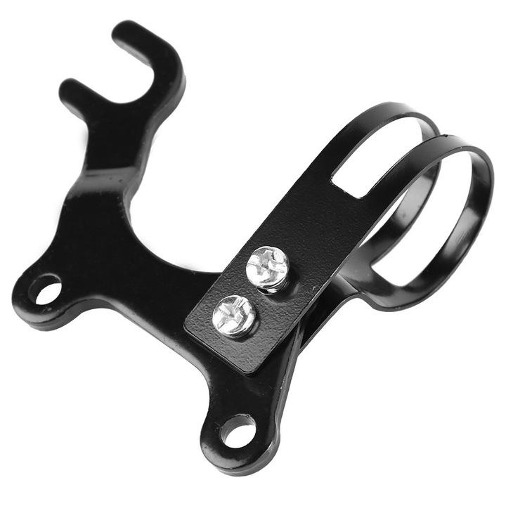 Suport de modificare a franei cu disc pentru bicicleta, Enforose, inox, negru, 10x7.5x3.2cm