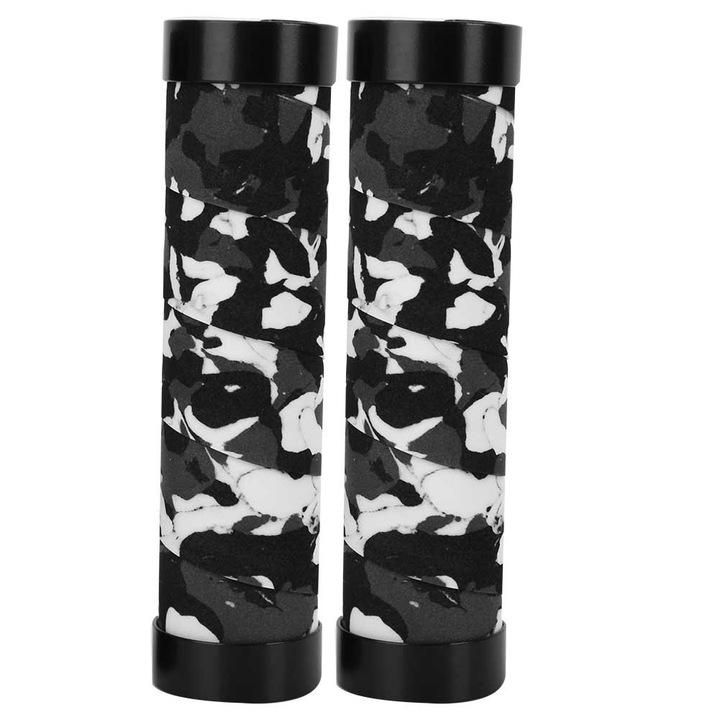 Mansoane bicicleta Enforose, set, spuma de calitate, antiderapante, camuflaj, 12.8x3.3cm