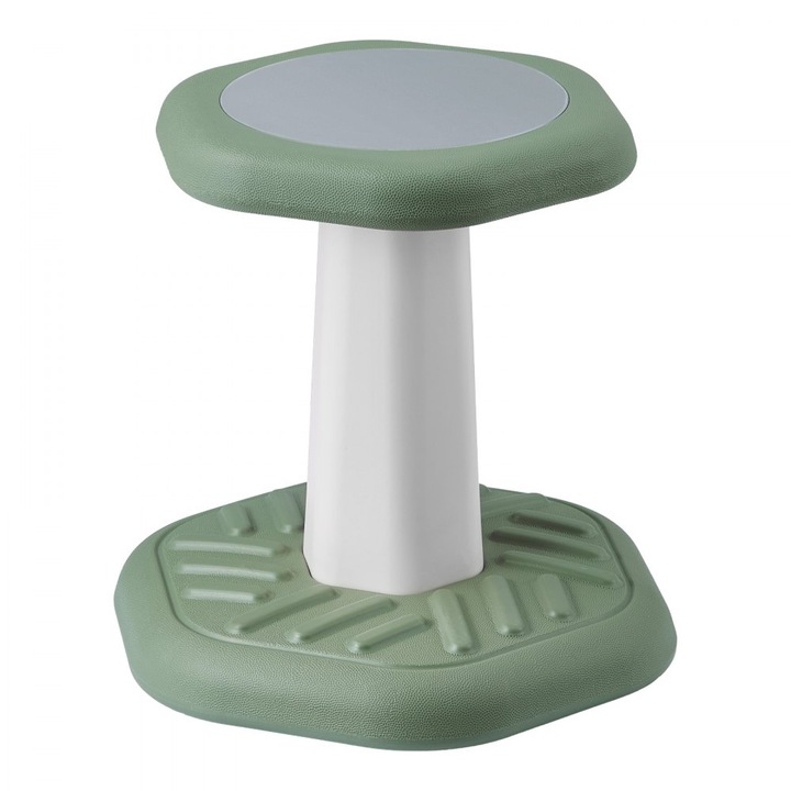 Scaun activ pentru copii, Wobble Chair, Perne din burete, Pentru varsta 3-7 ani, Culoare verde