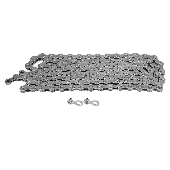 Lant bicicleta Enforose, 10 viteze, 116 linkuri, gri, set cu magic link
