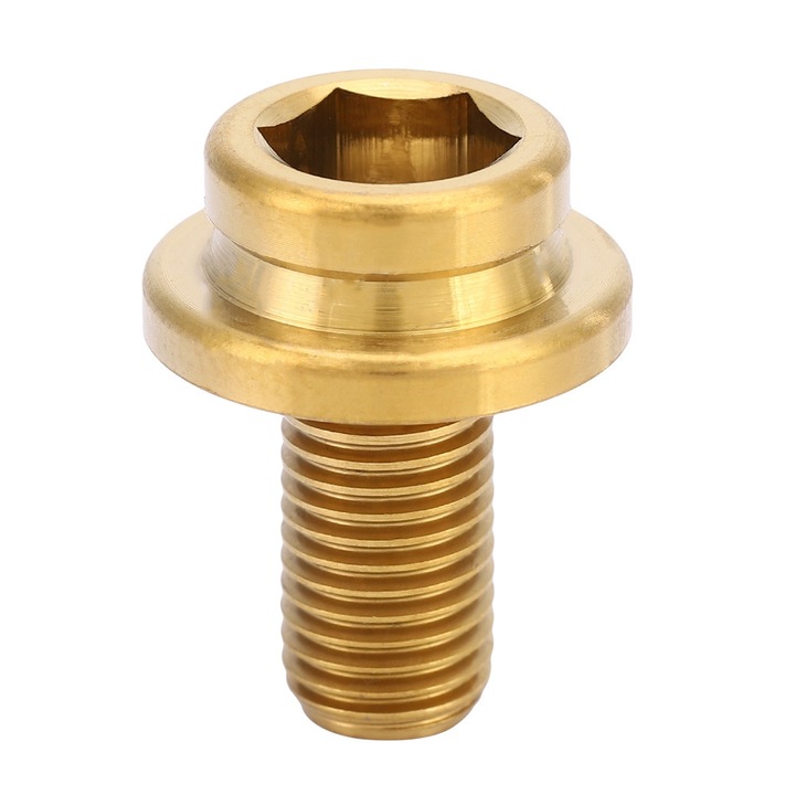 Surub M8x15mm din aliaj de titan, Enforose, set 1 buc, culoare aurie