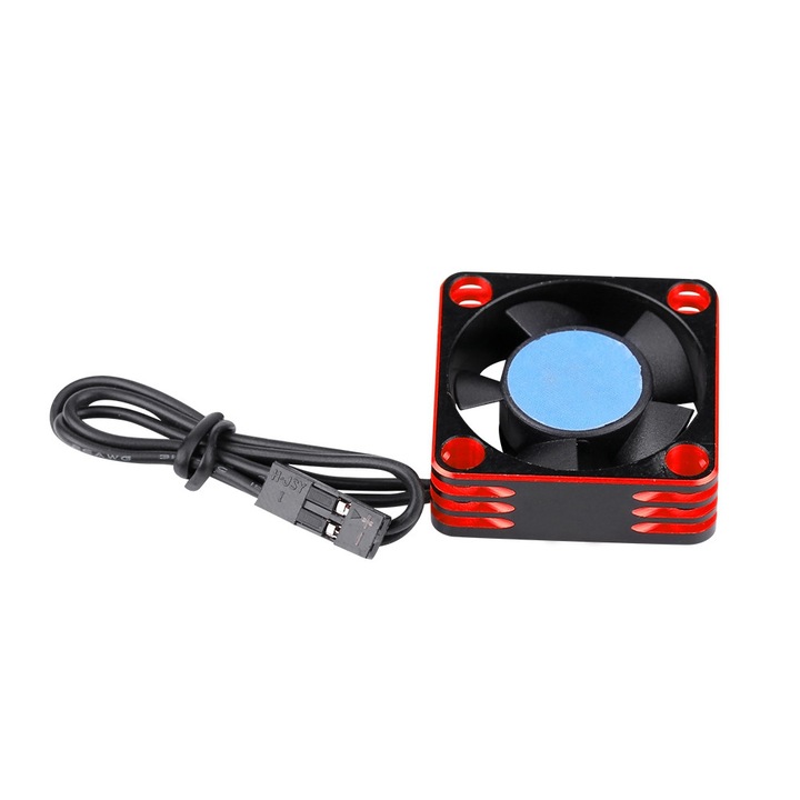 Охлаждащ вентилатор за безчетков мотор 540, Enforose, 28000RPM, червено-черен, 30x30x10mm, комплект 1 бр