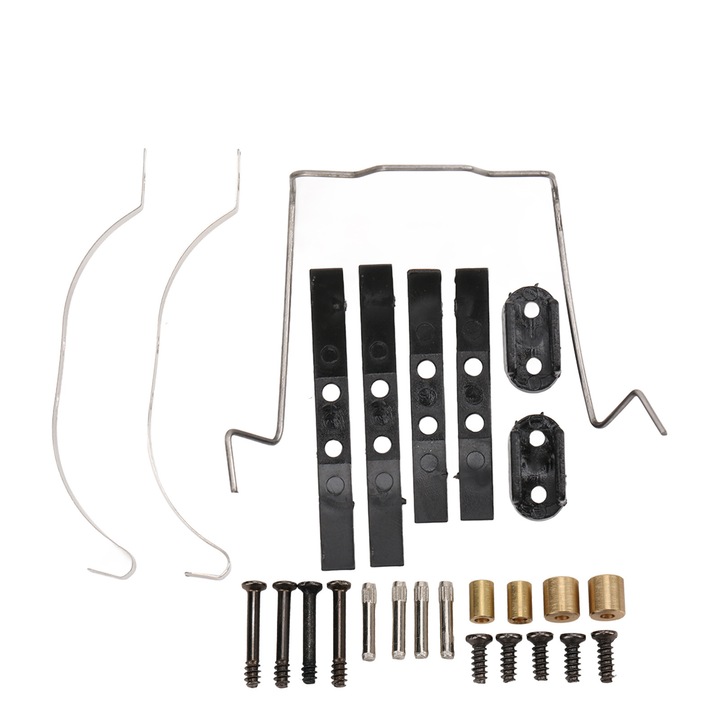 Комплект пружинно окачване с листови ресори за RC амортисьор, Enforose, пластмаса и алуминиева сплав, за RC камион WPL D12