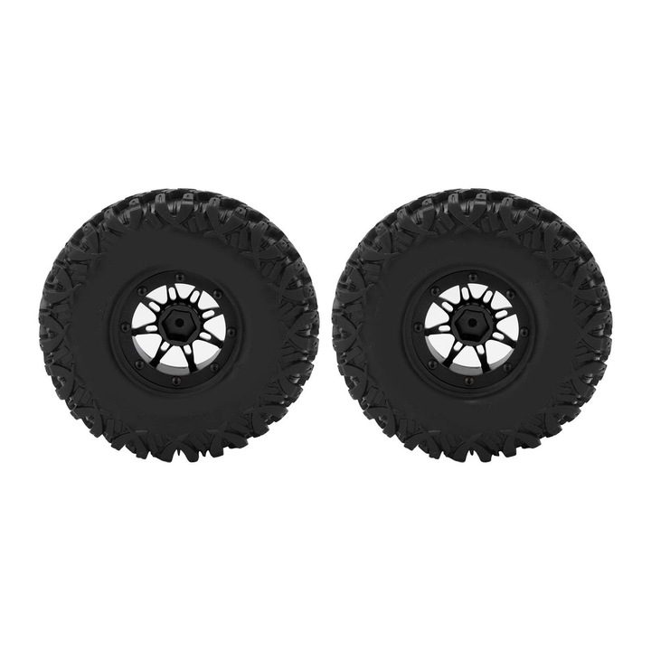 Комплект от 2 броя колела и гуми RC 1/10, Enforose, алуминиева сплав, 120x42 мм, за AXIAL SCX10