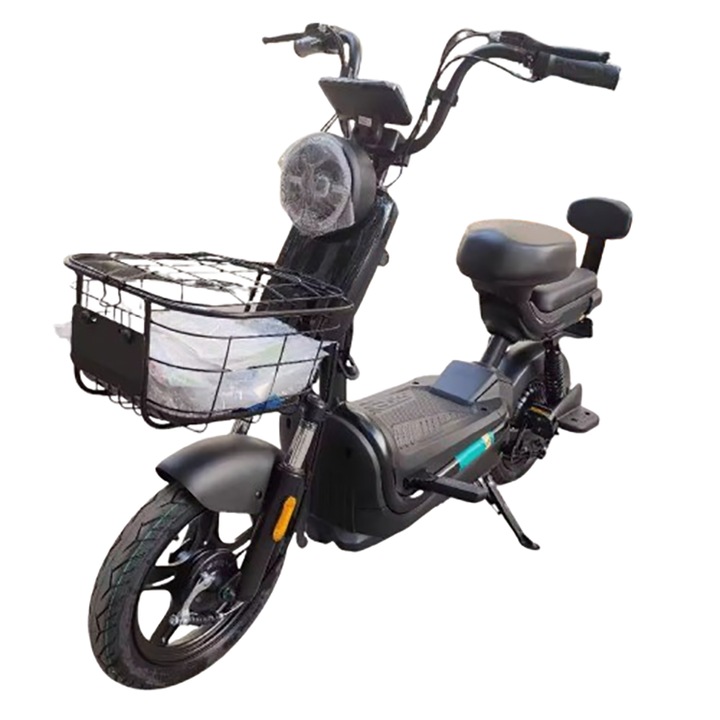 Scuter electric cu pedale GML 2.0, fara permis, motor 500W, acumulator 48V20Ah Plumb Acid, Negru