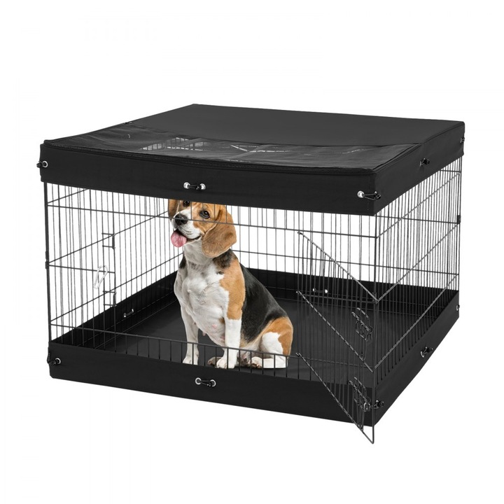 PuppyRen kölyökkutya kennel, kerítéssel, szőnyeggel, 610x910mm