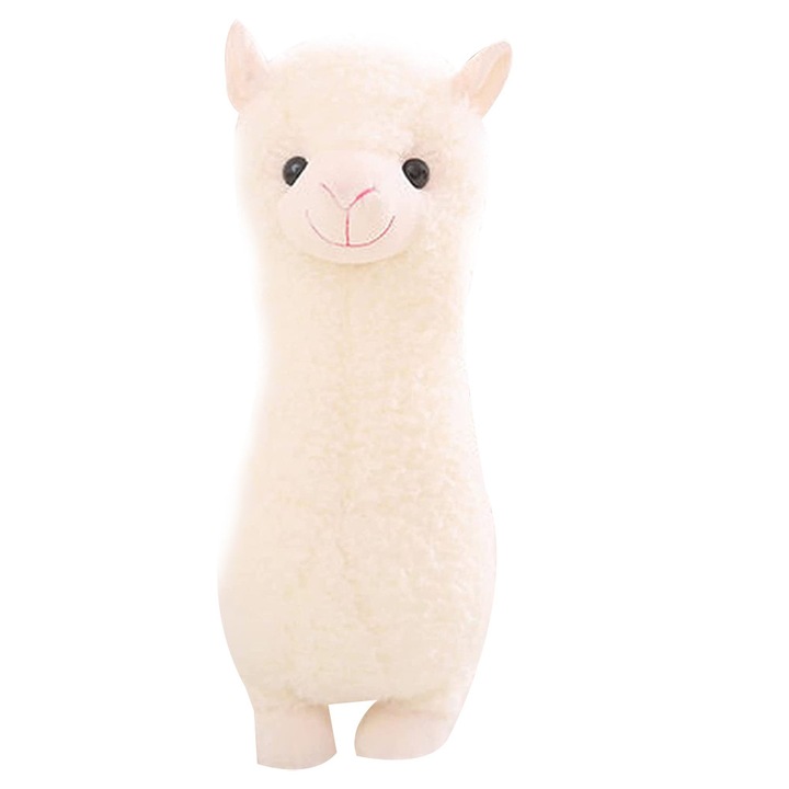 Jucarie de plus HERUSI alpaca alba 28cm