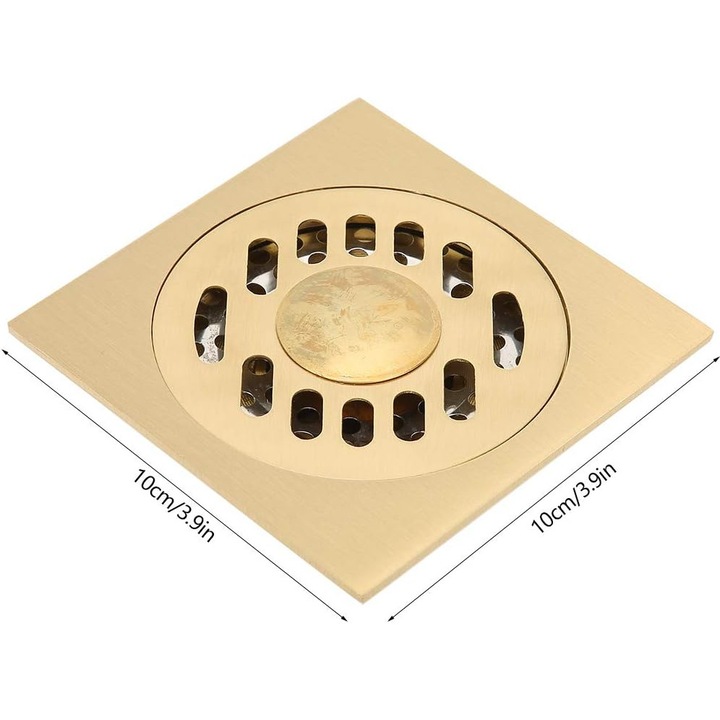 Sistem de scurgere, AMRINUGL, din alama lustruita, anti-blocare, culoare acaju inchis, usor de instalat
