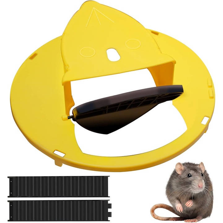 Capac pentru capcane prietenoase cu animalele, AMRINUGL, reutilizabil, design cu intrare neteda, sigur pentru copii, utilizare interioara si exterioara