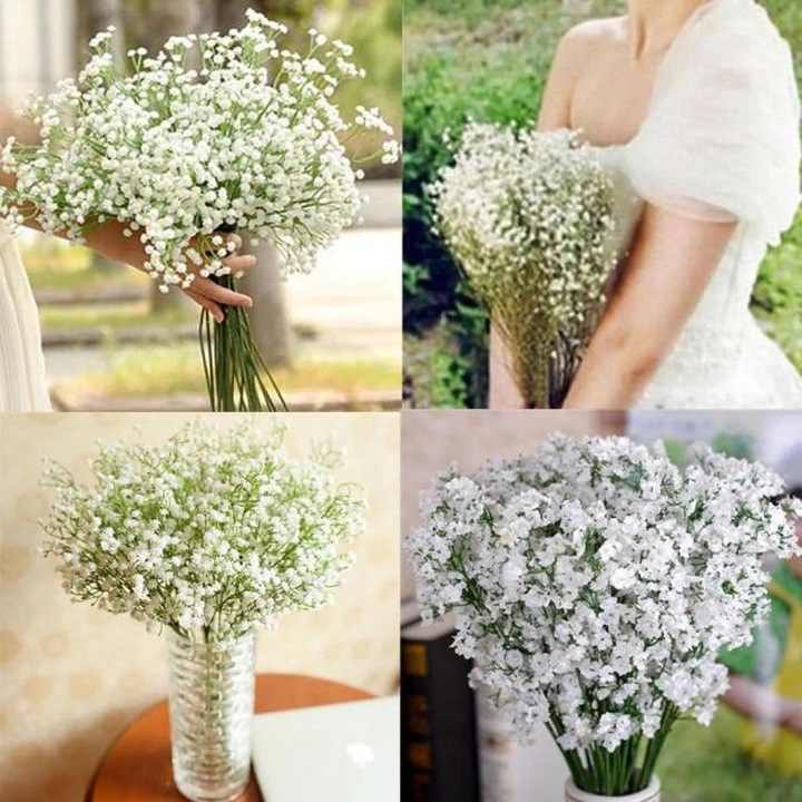Floare artificiala Gypsophila YANYXR, alb, 40.5cm