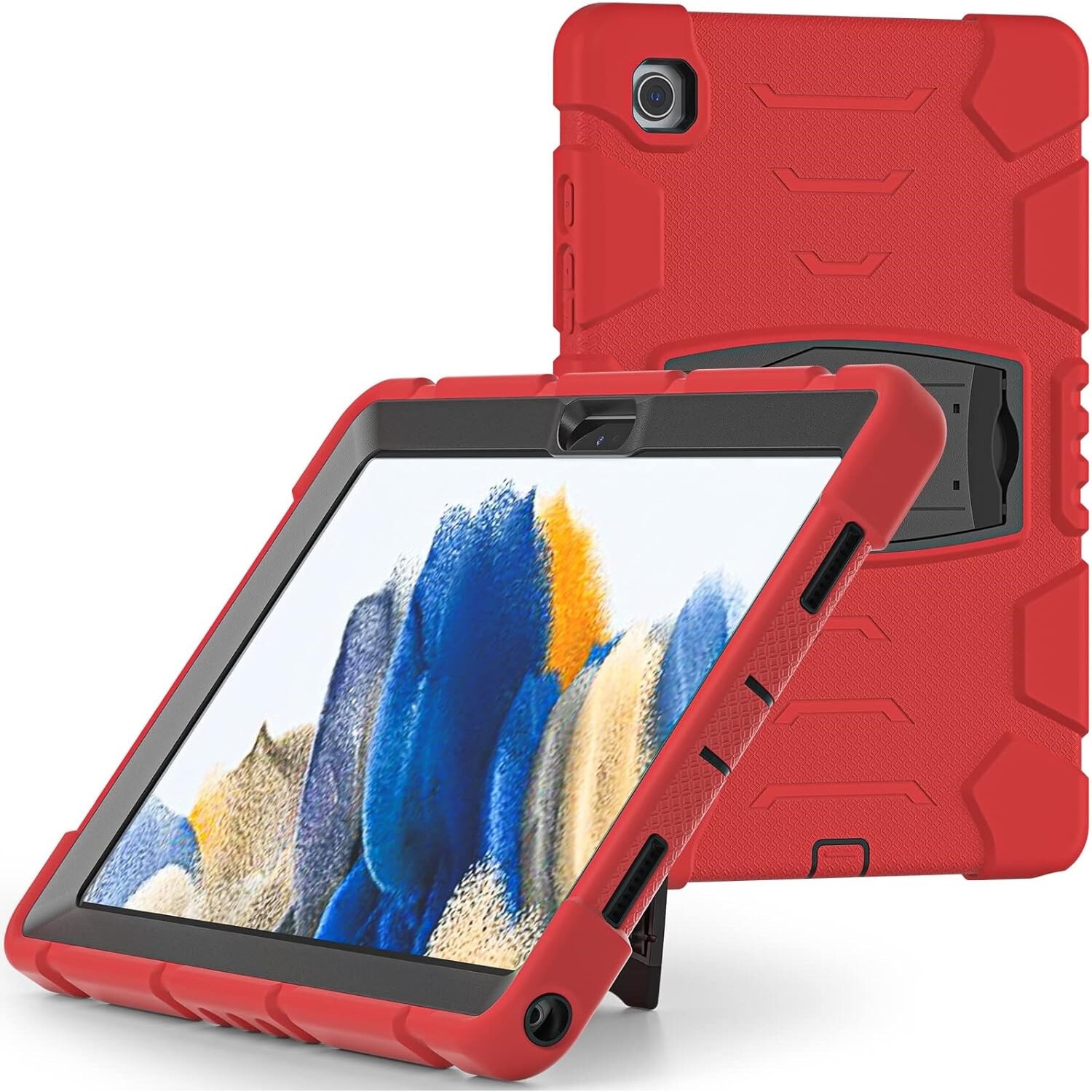 Husa pentru tableta cu suport, rosu, 10.5"