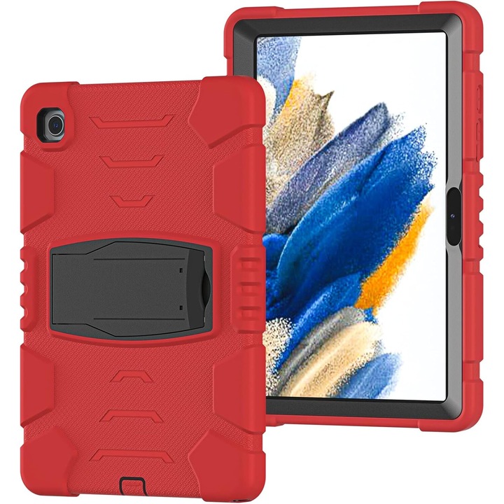 Husa pentru tableta cu suport, rosu, 10.5"