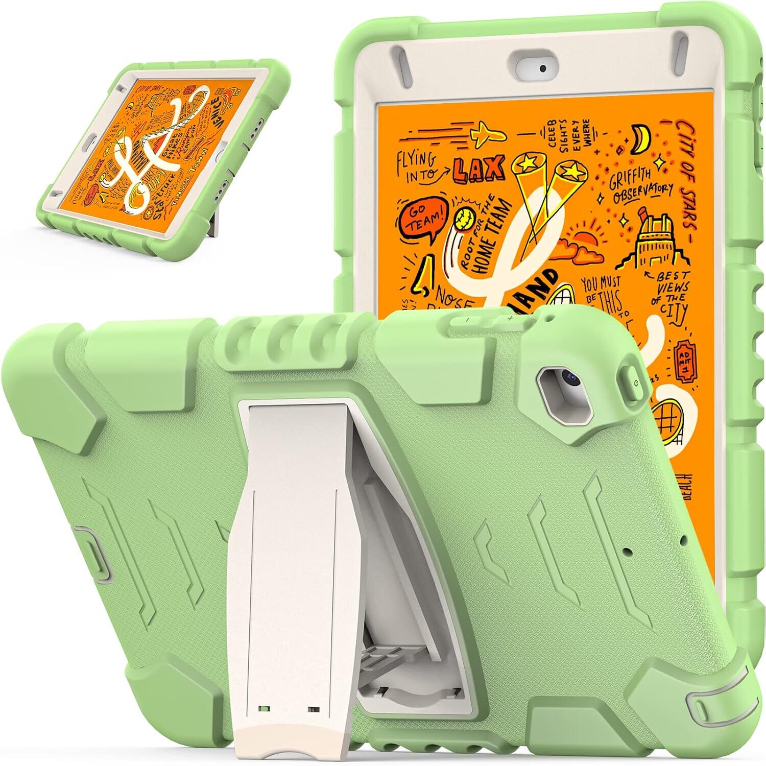 Husa pentru tableta, Pancerne, cu suport, verde, pentru iPad Air 3/Pro 10.5"