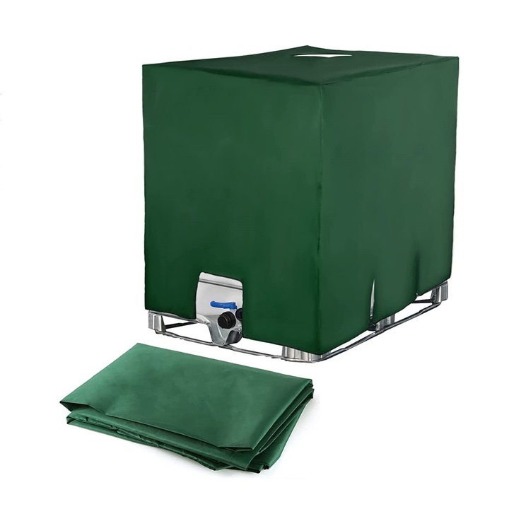 Husa Ibc rezistenta la intemperii pentru rezervor de apa de 275 de galoane, material Nano pentru prevenirea algelor capac de protectie pentru rezervor de depozitare in aer liber