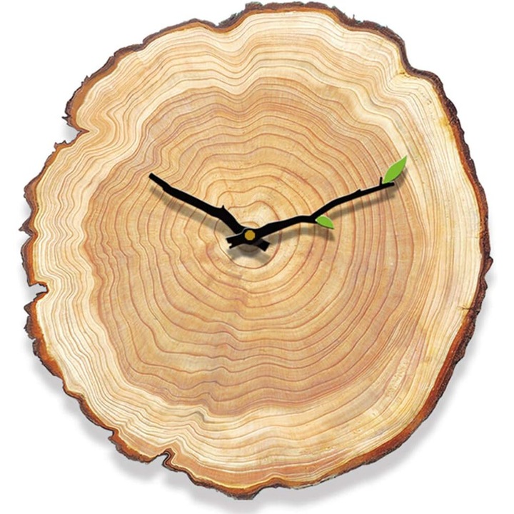 Ceas decorativ AMRINUGL de masa, mecanism atomic, silentios, 30x30cm