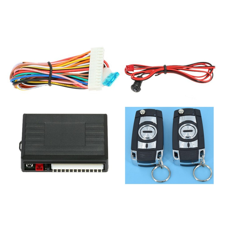 Set 2 chei tip briceag cu 4 butoane pentru inchidere centralizata cu modul si iesire pentru sirena