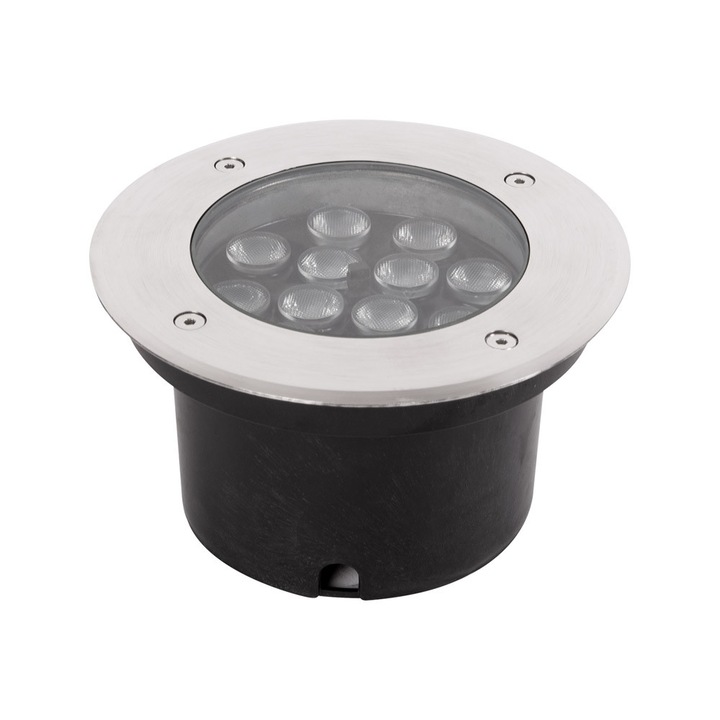 LED RGB padló spotlámpa 12W IP65, távirányítóval, Novelite