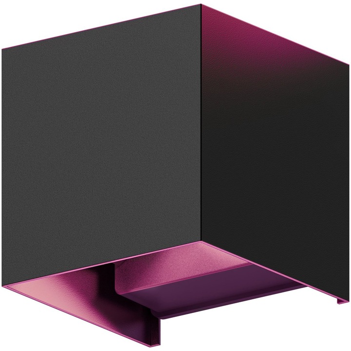 Aplica de perete pentru exterior LED Calex Smart Outdoor, lumina alba si colorata (2700K - 6500K), 6W, 330 lumeni, IP54, Negru, Clasa Energetica F