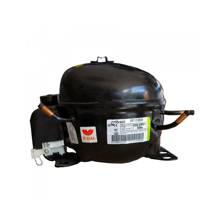 Compresor frigorific Embraco EMT2125GK, R404a, 301 W, 220-240V