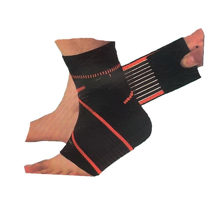 Orteza glezna, reglabilă, textil, universala