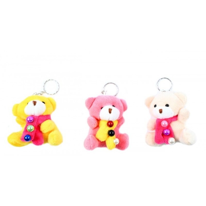 Set 12 brelocuri, Midex, urs, 7 cm, Multicolor