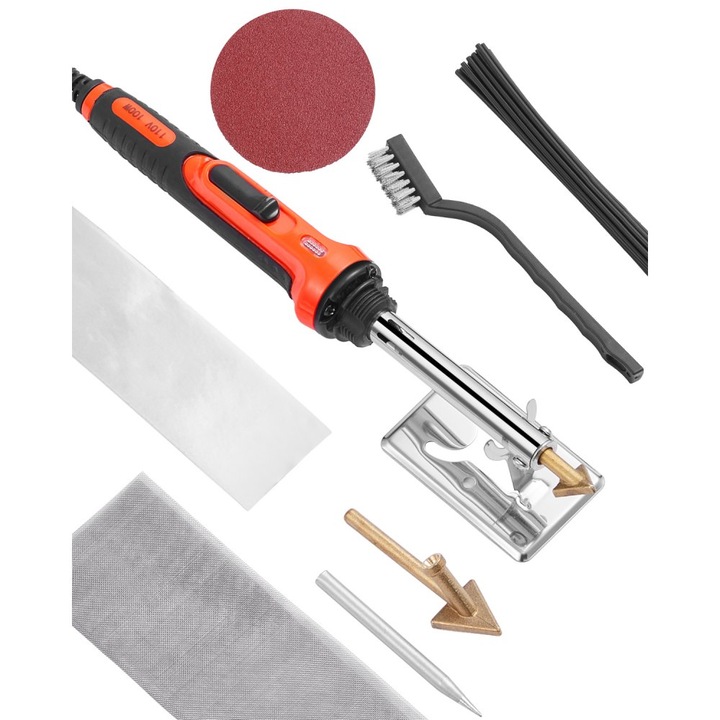 Kit de sudura pentru plastic, 60W/100W, Inclus 3 varfuri si 20 tije sudura, Usor de utilizat, Eficient, Durabilitate mare