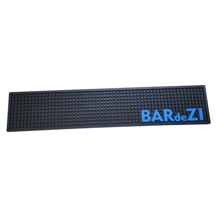 Covoras de Bar Ultra Tiki Bar de Zi – Barmat Neon Albastru Vibrant pentru Bar & Cafenea 500 x 100 x 8 mm, BM0056