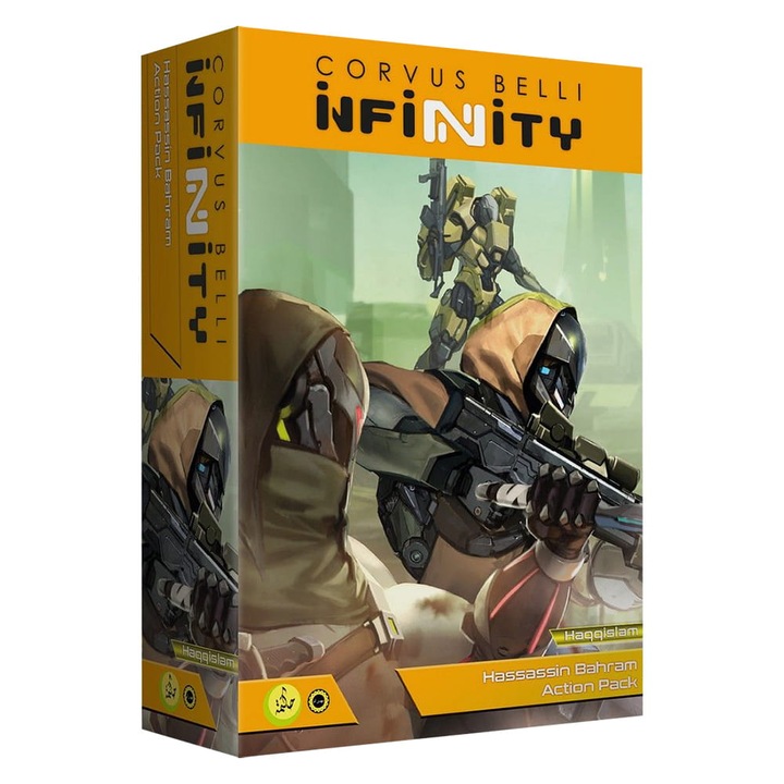 Extensie de joc Infinity, Hassassin Bahram Action Pack, Corvus Belli, 10 modele de asamblat, gri