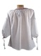 Ie Dama, Maneca 3/4, Bumbac, Model Traditional, Broderie Rosu-Negru, Marime XL