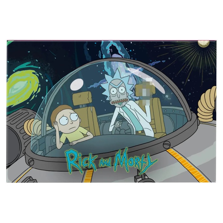 Mágnes ABYstyle, Rick and Morty, 5, 5 x 8 cm