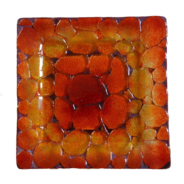 Platou fuziune sticla Badita Art Mineral