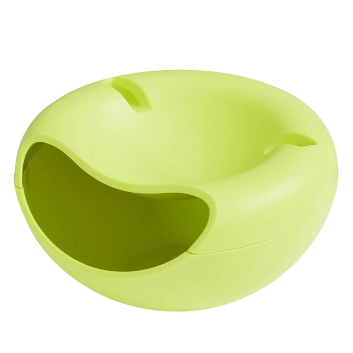 Bol pentru depozitare nuci si seminte YANYXR verde 11x21.5cm