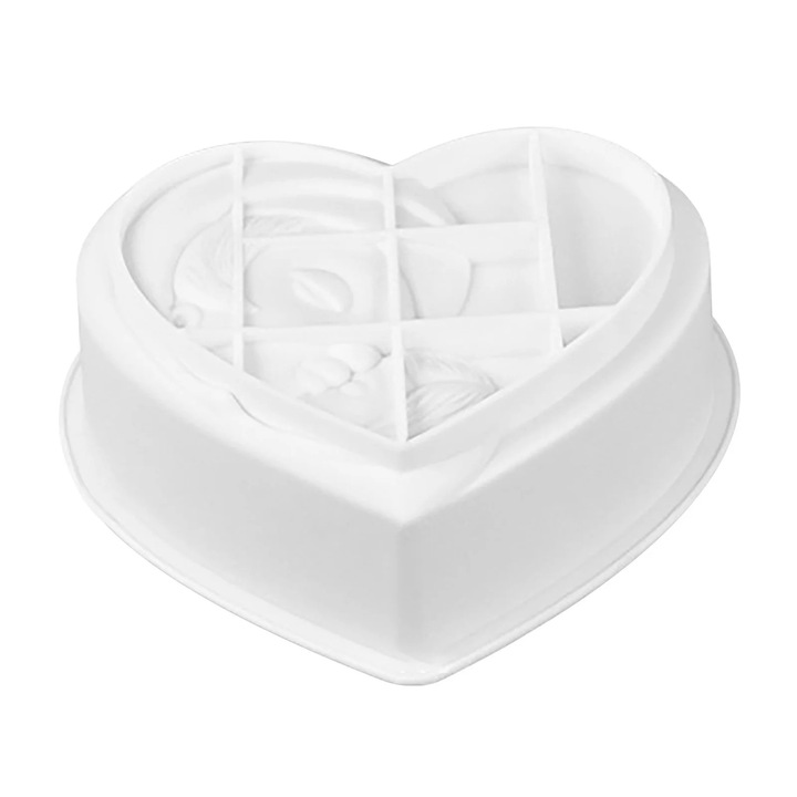 YANYXR szilikon szív forma 18x17x6cm süteményekhez