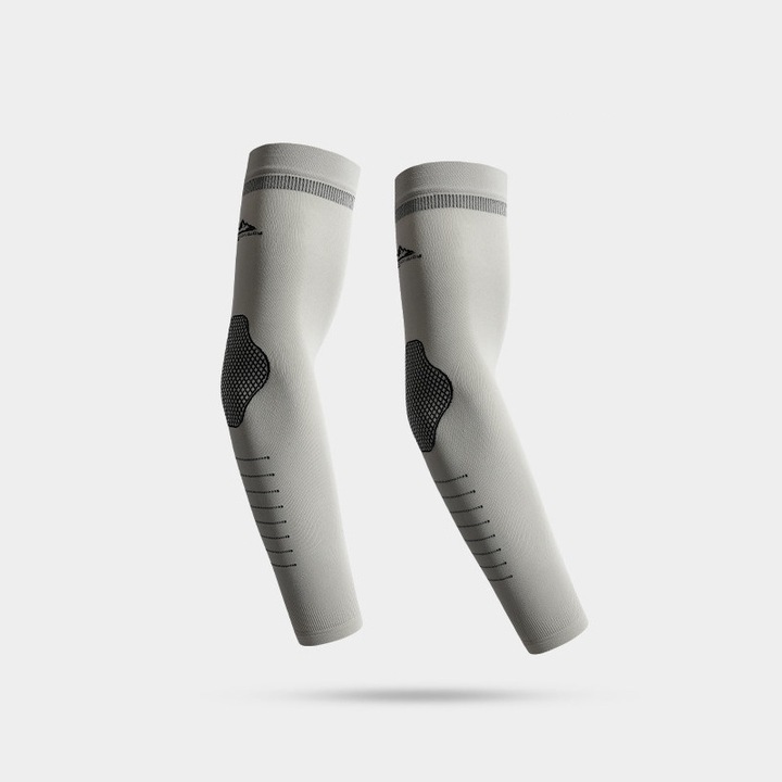 Maneci De Compresie Feicaeesa, UV 50+, Gri, Set 4 Perechi, Dimensiuni Universale