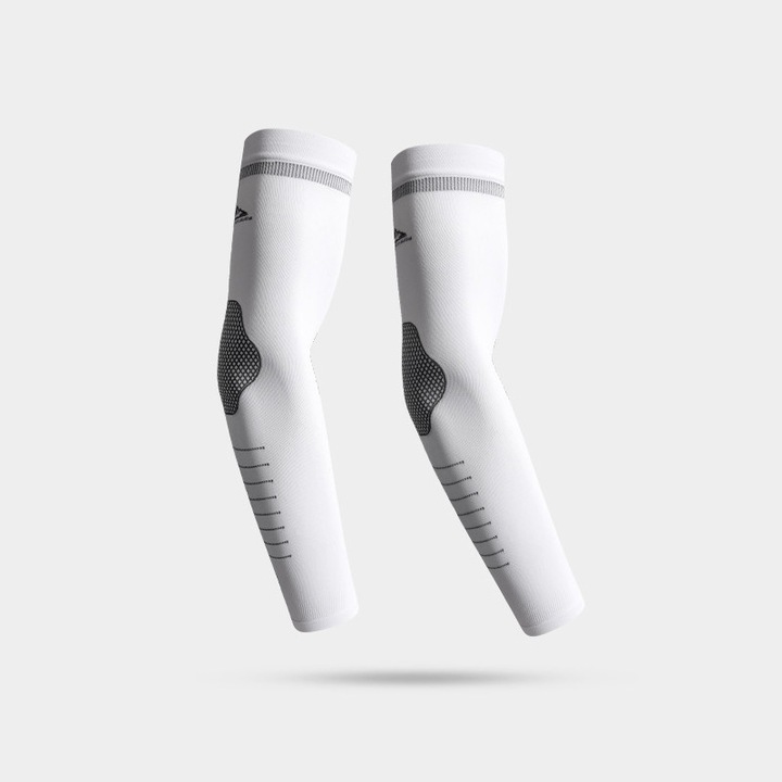 Компресионни ръкави за мъже и жени, волейболни ръкави, ръкави с UV защита, компресионни ръкави за лакти, баскетболни ръкави, бейзболни ръкави, бели