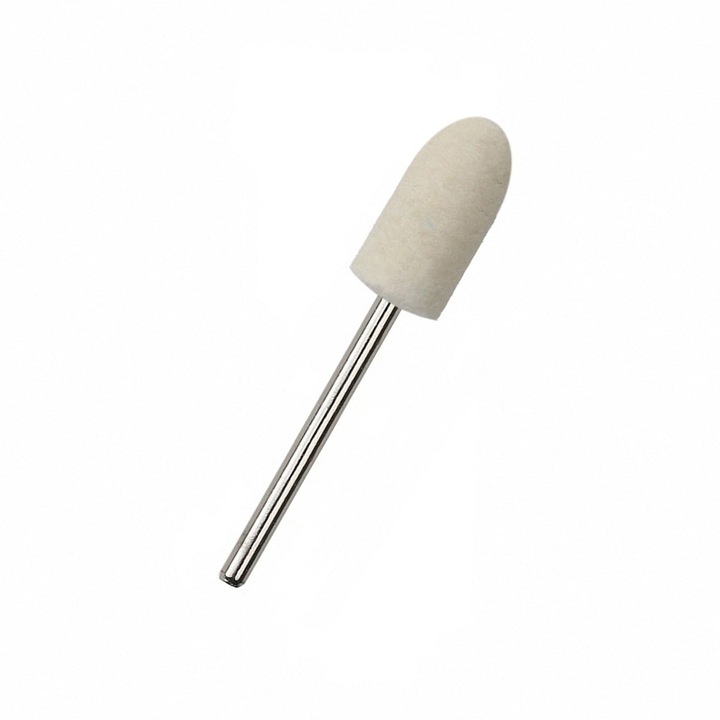 Filc polírozó vágó - keskeny, lekerekített henger / Bass Cosmetics