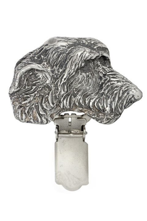 Brosa cu clip, suport numar start, caine rasa, Art-Dog