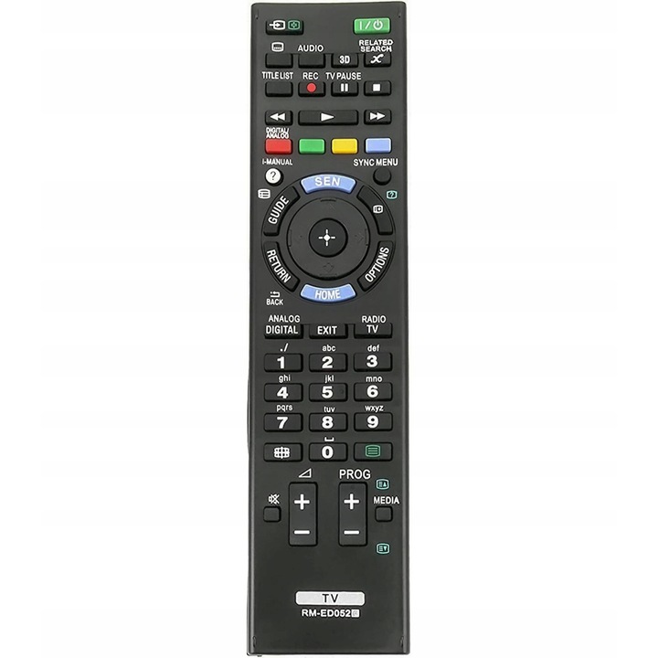 Telecomanda universala CARDSPLITTER pentru TV Sony Bravia, model RM-ED052, neagra, fara programare