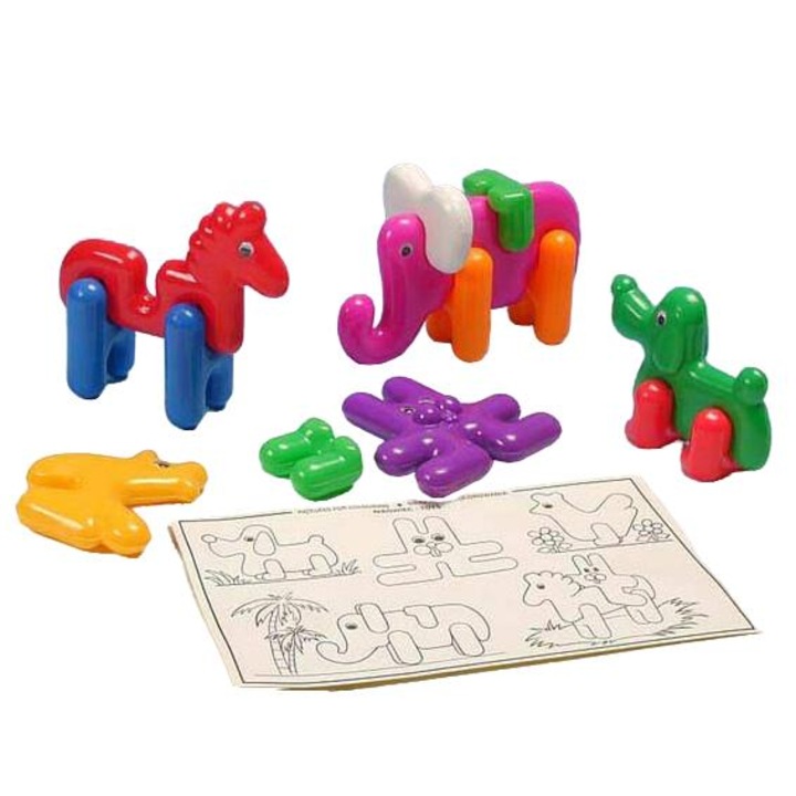 Set de constructie Mrowiec Polska, 14 piese, multicolor, +3ani