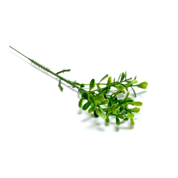 Комплект от 12 изкуствени клона, декоративни, Arpex, 20 см, зелени