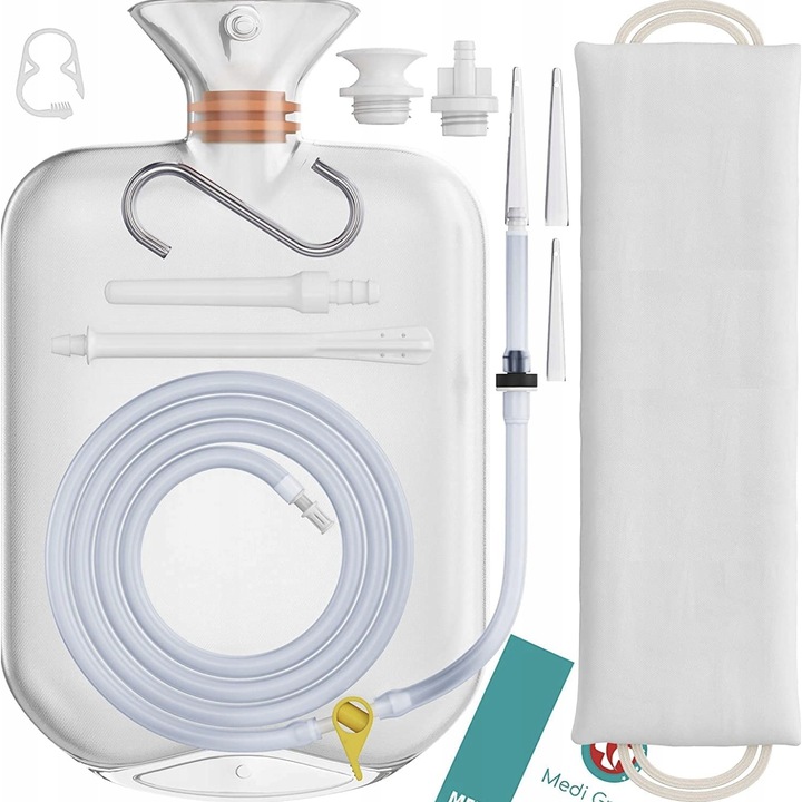 Kit clisma 2L, curatarea colonului, 1,8m furtun