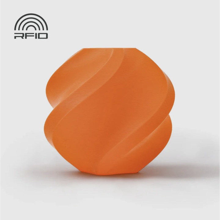 Rezerva filament, PLA Basic, 1.75 mm, Portocaliu, Bambu Lab, RFID auto citire